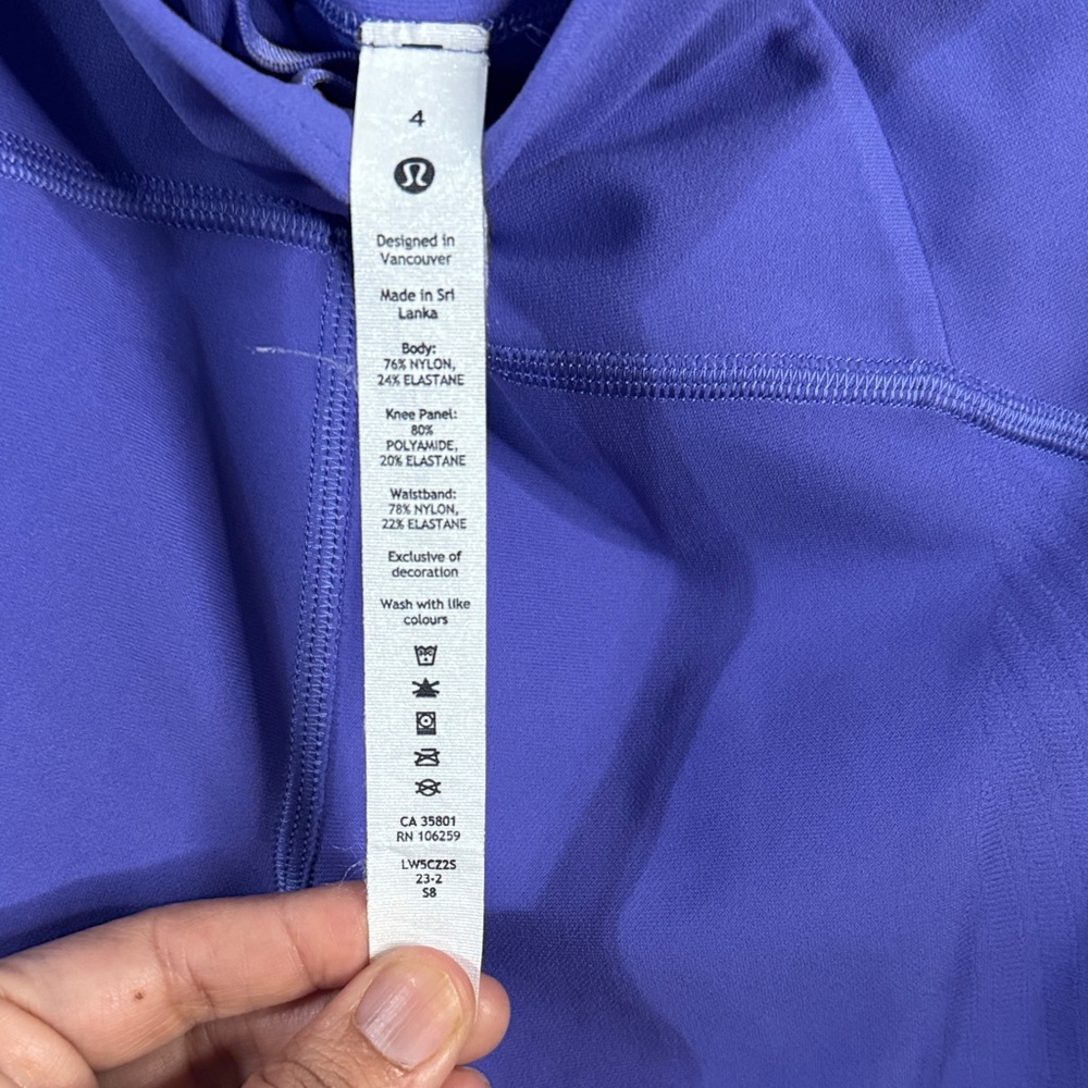 Lululemon Athletica Lavender Leggings - Picture 3 of 5